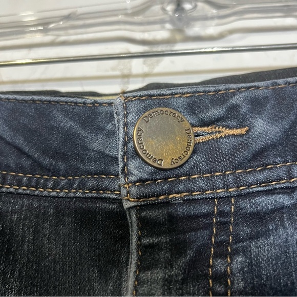 Democracy AB Technology Jeans High Rise Size 12 Dark Wash Slim Leg - Picture 6 of 8